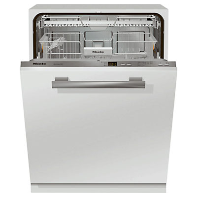 Miele G4263SCVI Fully Integrated Dishwasher, White/Stainless Steel Miele G4263SCVI Fully Integrated Dishwasher, White/Stainless Steel